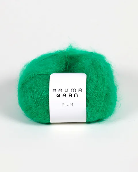 Hovedbilde Rauma Plum 120 Emeraldgrønn garn
