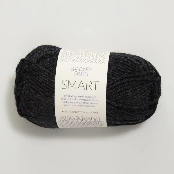 Hovedbilde Sandnes Smart 1088 Koksmelert garn