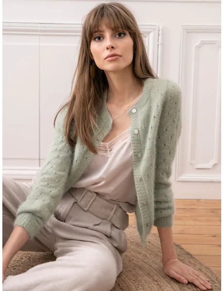 Hovedbilde Penny cardigan Pur angora mønster Phildar*