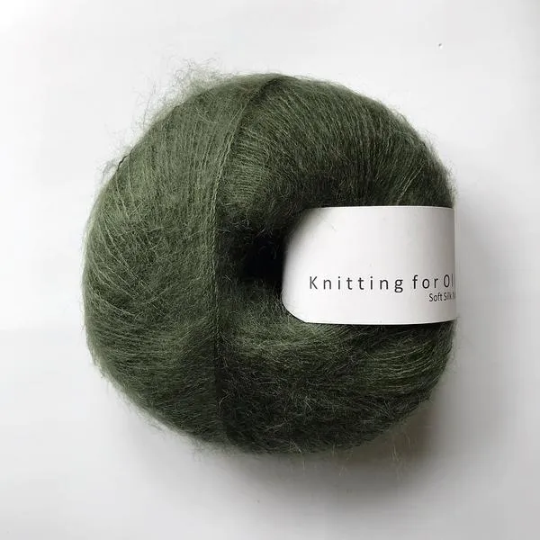 Hovedbilde Soft Silk Mohair Flaskegrønn Knitting for Olive