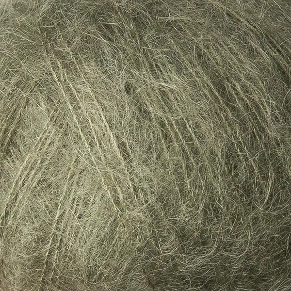Hovedbilde Soft Silk Mohair Støvet oliven Knitting for Olive