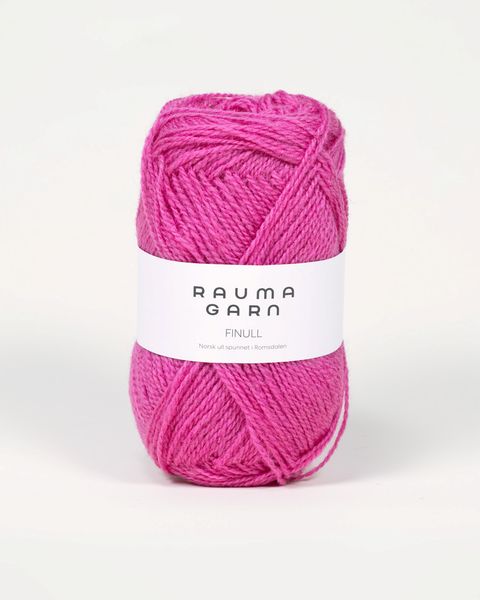 Hovedbilde Rauma Finull 465 Mørk rosa garn