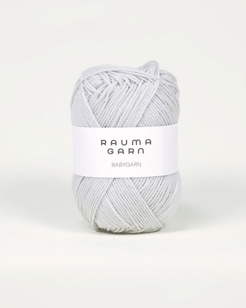 Hovedbilde Babygarn B74 Lys grå Rauma garn