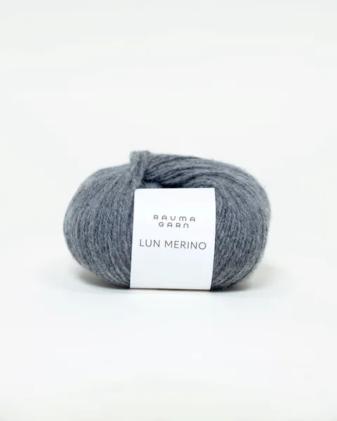 Hovedbilde Lun Merino 82 Mellomgrå Rauma garn