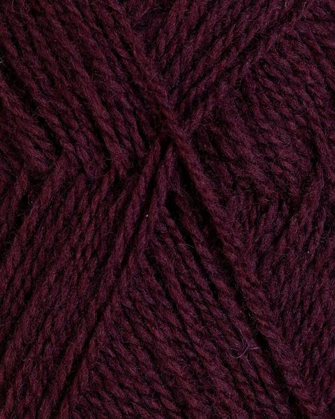 Hovedbilde Rauma Finull 488 Mørk burgunder garn