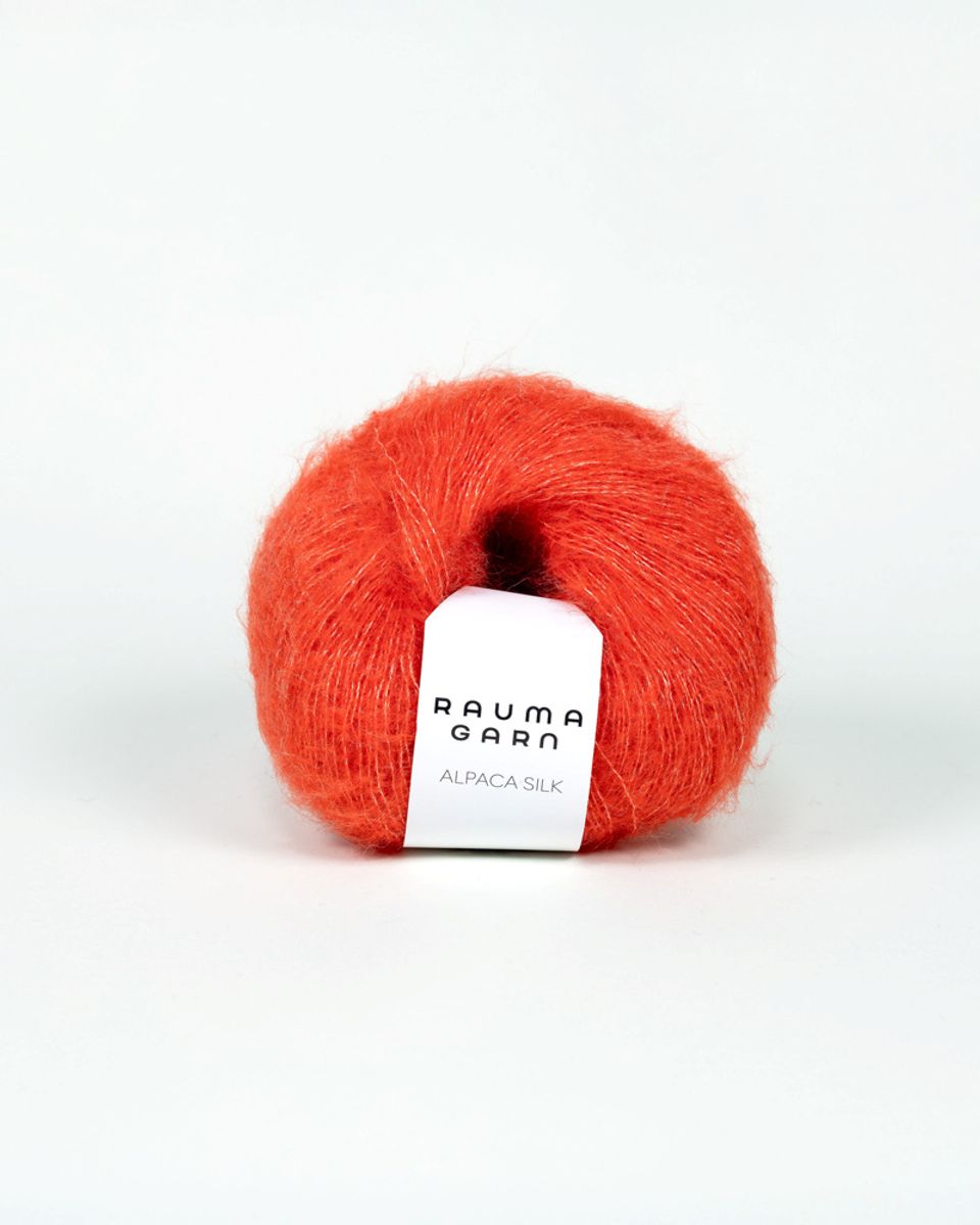 Rauma Alpaca Silk 1354 Oransje garn