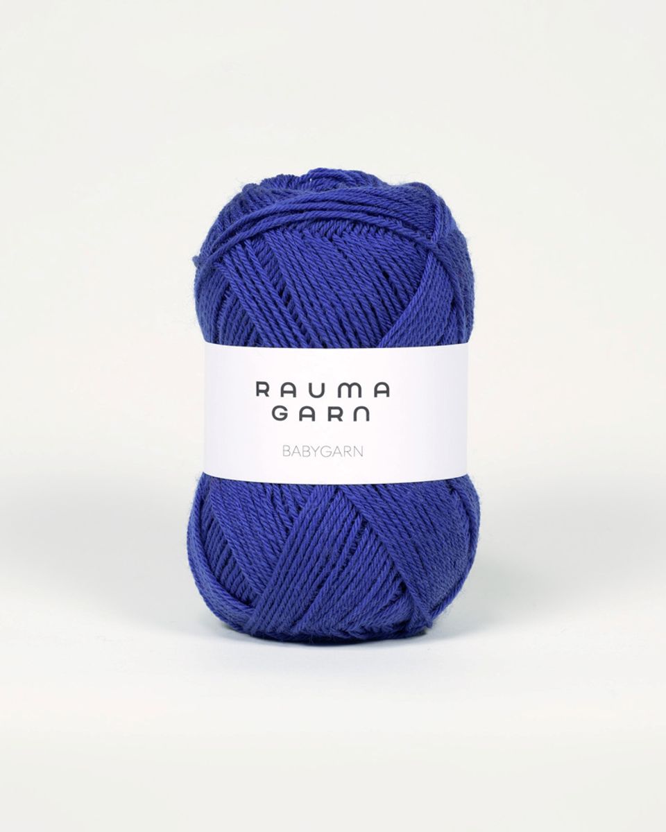 Babygarn B57 Blå garn Rauma garn