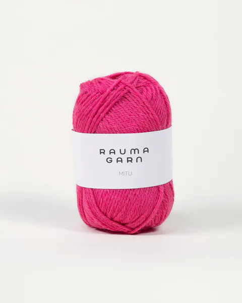 Hovedbilde Mitu 8141 Mørk rosa garn Rauma utgår