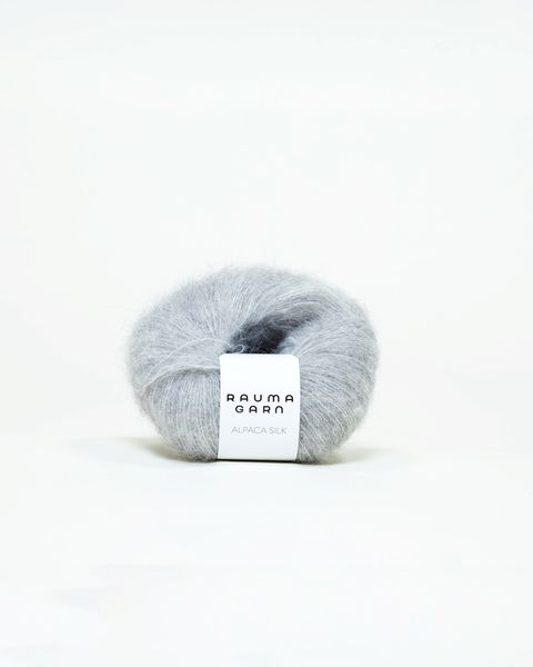 Hovedbilde Rauma Alpaca Silk 1310 Lys grå garn