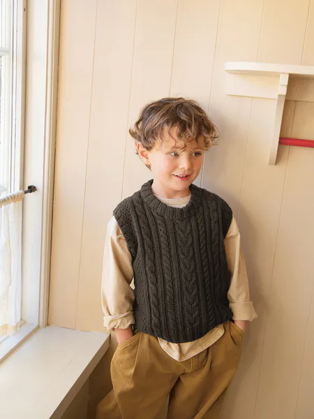 Hovedbilde 2501-3 Caspian Slipover Junior fra Sandnes garn