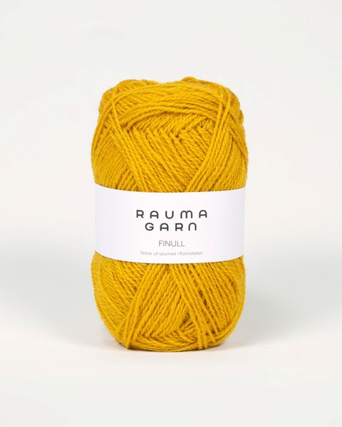 Hovedbilde Rauma Finull 450 Mørk gul garn