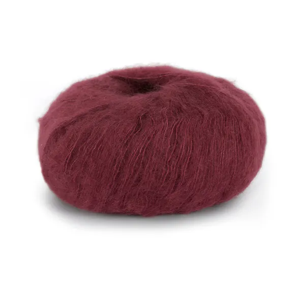 Hovedbilde Dale Kidsilk Erle 9087 Bordeaux garn