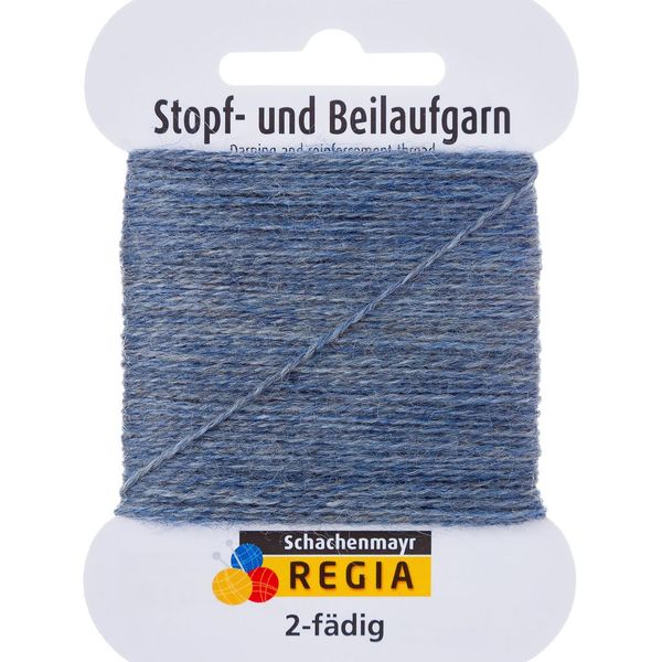 Hovedbilde Stoppegarn Gråblå melert Regia 2 ply 5 gram