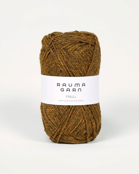 Hovedbilde Rauma Finull 4125 Okergul melert garn