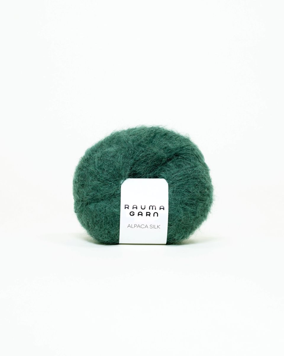 Rauma Alpaca Silk 2385 Flaskegrønn garn