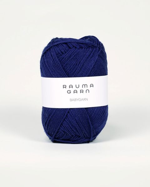 Hovedbilde Babygarn B59 Mørk blå Rauma garn