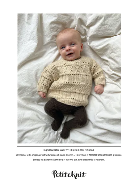 Hovedbilde Ingrid Sweater baby PetiteKnit