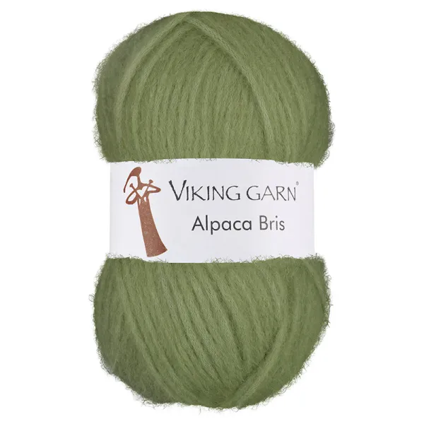 Hovedbilde Alpaca Bris 383 Vårgrønn Viking garn